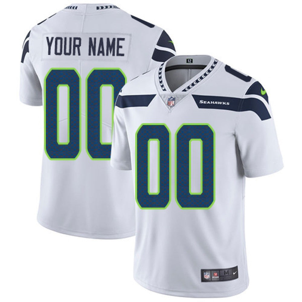 Youth Seattle Seahawks ACTIVE PLAYER Custom White Vapor Untouchable Limited Stitched Jersey 