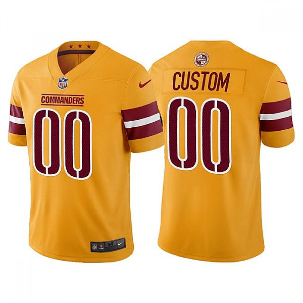 Youth Washington Commanders Active Player Custom Gold Vapor Untouchable Stitched Jersey 