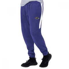 Men's Baltimore Ravens Starter Purple/White Goal Post Fleece Pants 