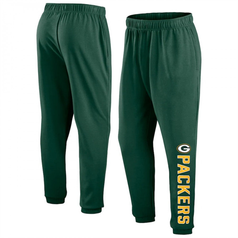 Men's Green Bay Packers Green Chop Block Fleece Sweatpants 
