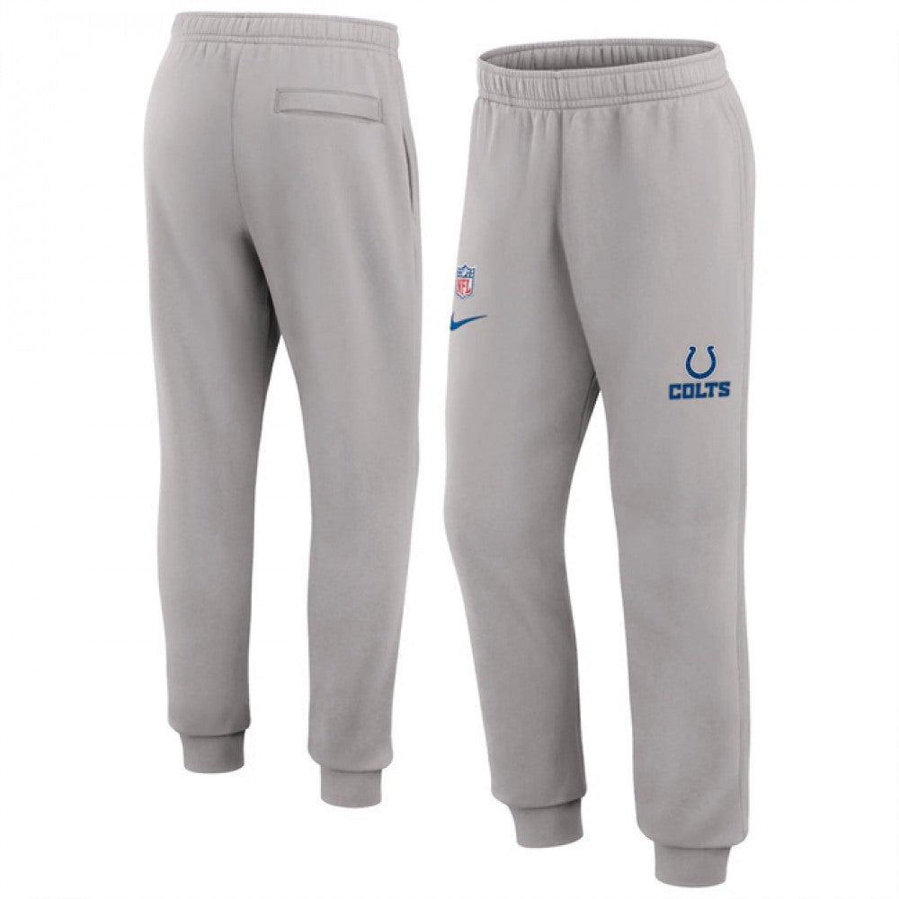 Men's Indianapolis Colts Grey Chop Block Fleece Sweatpants 