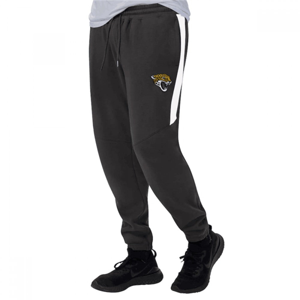Men's Jacksonville Jaguars Starter Black/White Goal Post Fleece Pants 