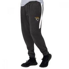 Men's Jacksonville Jaguars Starter Black/White Goal Post Fleece Pants 