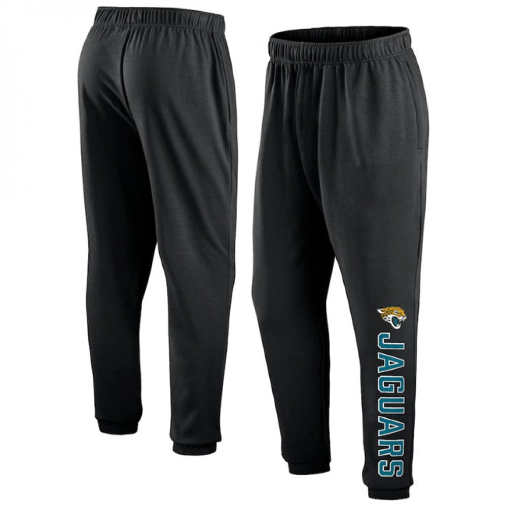 Men's Jacksonville Jaguars Black Chop Block Fleece Sweatpants 