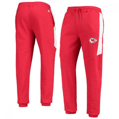 Men's Kansas City Chiefs Starter Red /White Goal Post Fleece Pants 