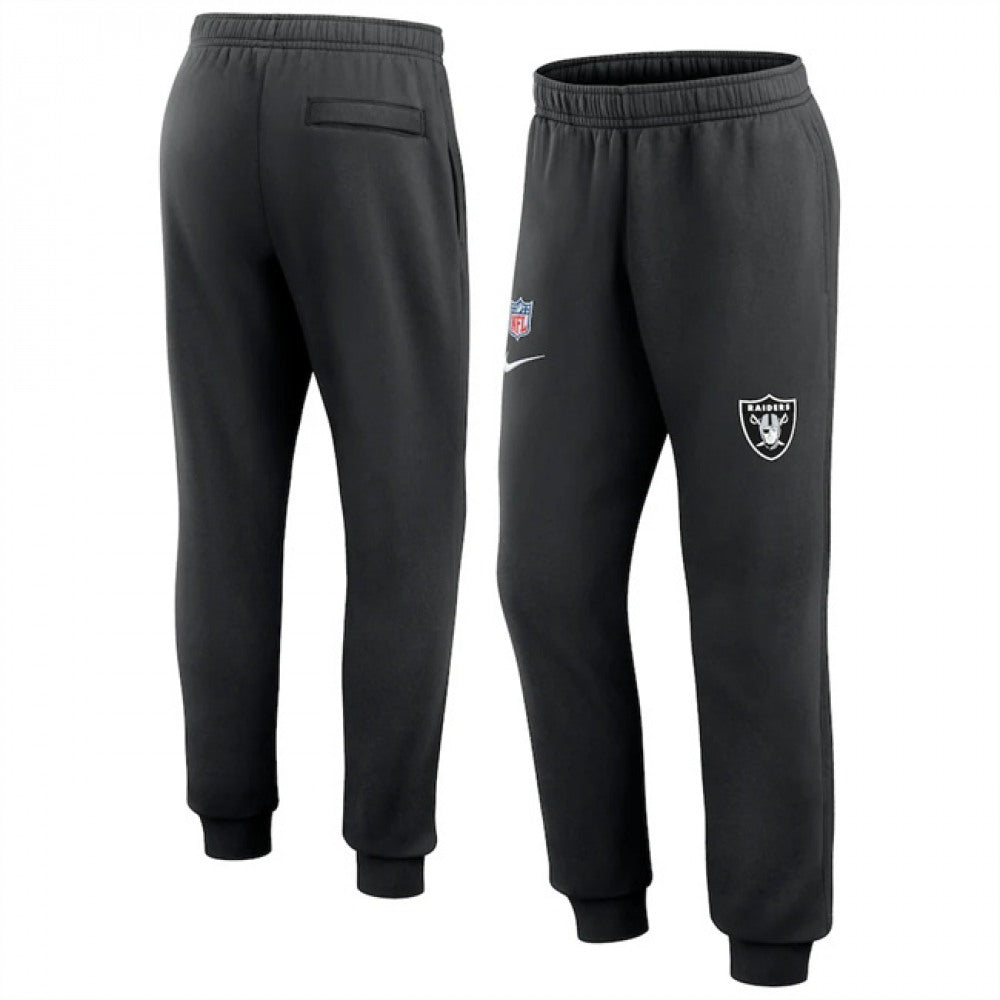Men's Las Vegas Raiders Black Chop Block Fleece Sweatpants 