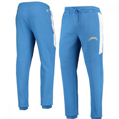 Men's Los Angeles Chargers Starter Royal /White Goal Post Fleece Pants 