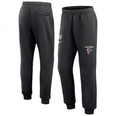 Men's Atlanta Falcons Black Chop Block Fleece Sweatpants 