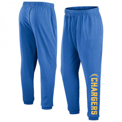 Men's Los Angeles Chargers Blue Chop Block Fleece Sweatpants 