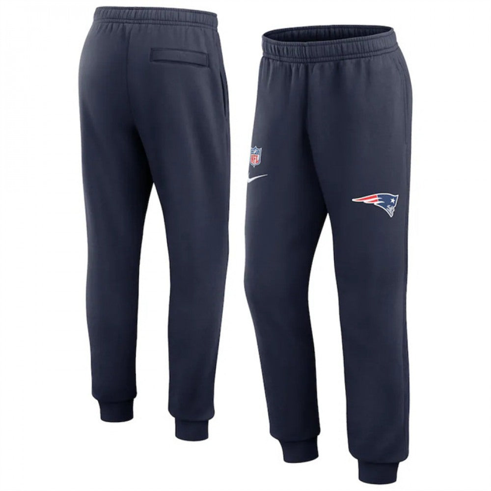Men's New England Patriots Navy Chop Block Fleece Sweatpants 