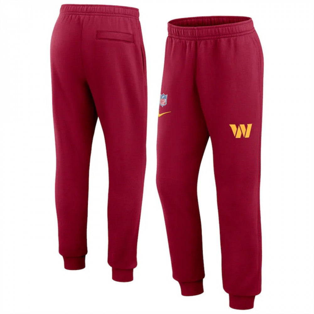Men's Washington Commanders Burgundy Chop Block Fleece Sweatpants 