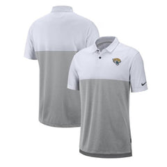 Men's Jacksonville Jaguars White/Gray Sideline Early Season Performance Polo 