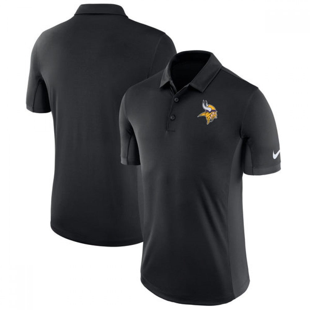 Men's Minnesota Vikings Black Evergreen Polo 