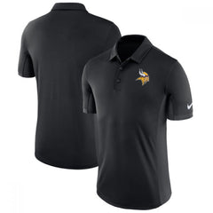 Men's Minnesota Vikings Black Evergreen Polo 