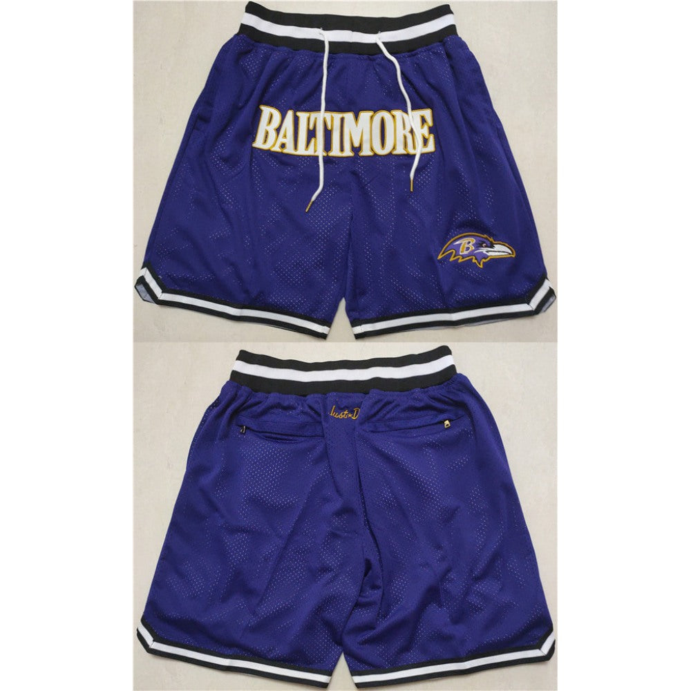 Men's Baltimore Ravens Purple Shorts (Run Small) 