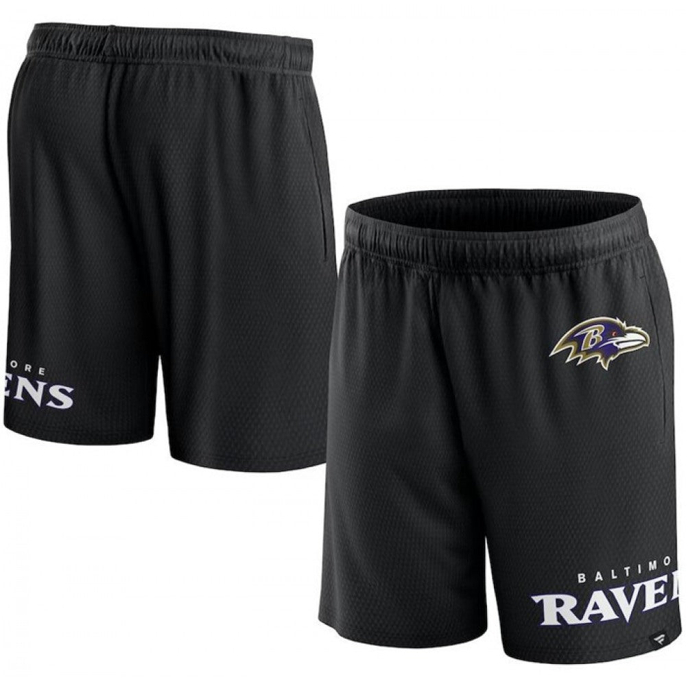 Men's Baltimore Ravens Black Shorts 