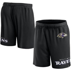 Men's Baltimore Ravens Black Shorts 