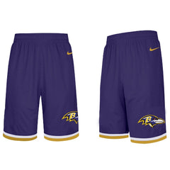 Men's Baltimore Ravens 2019 Purple Knit Performance Shorts 
