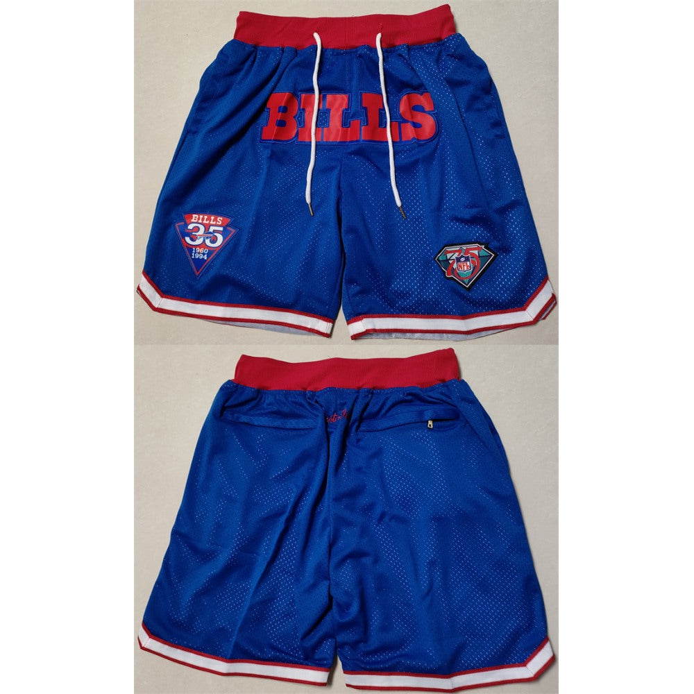 Men's Buffalo Bills Blue Shorts (Run Smaller) 