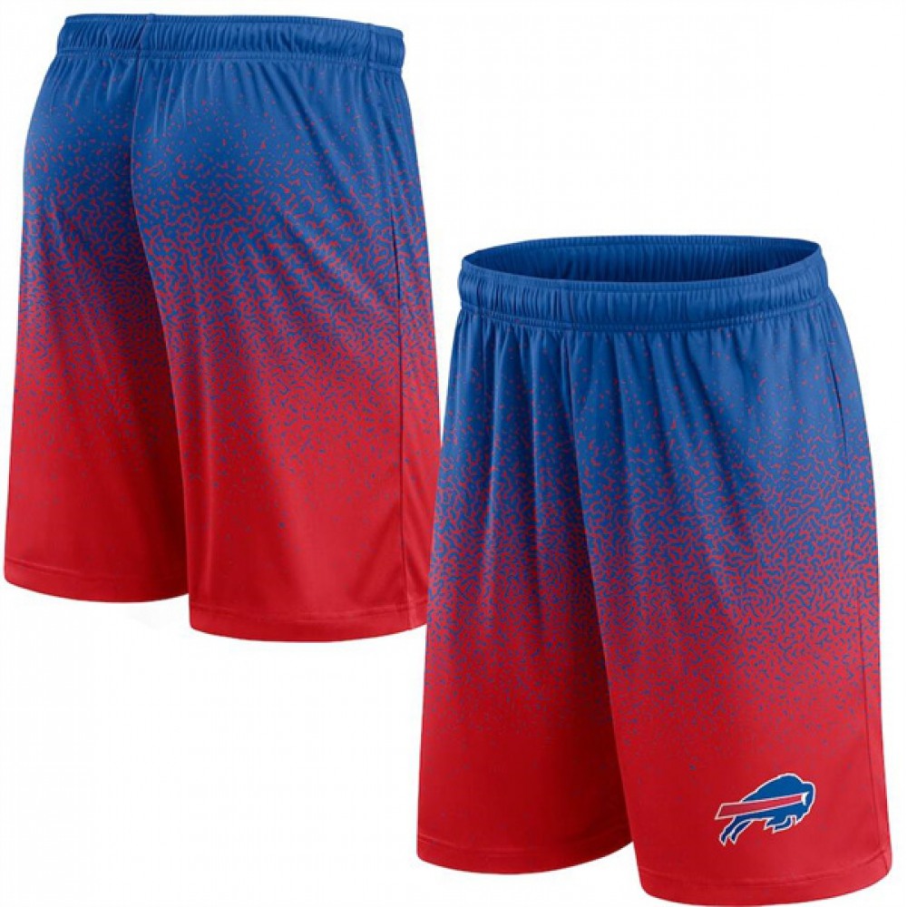 Men's Buffalo Bills Royal/Red Ombre Shorts 