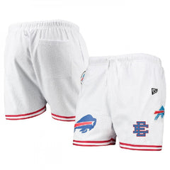 Men's Buffalo Bills Pro White/Red Mesh Shorts 