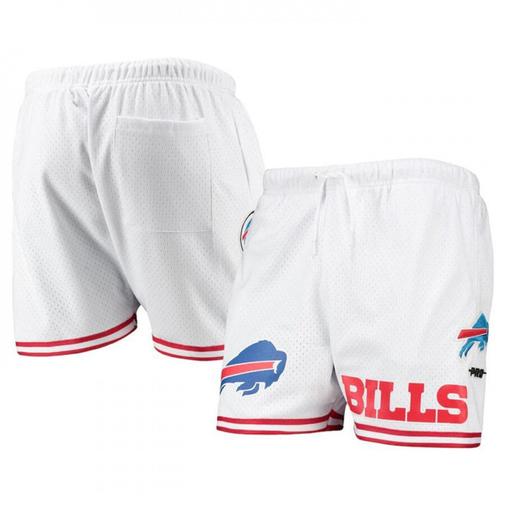 Men's Buffalo Bills White Mesh Shorts 
