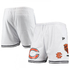 Men's Chicago Bears Pro White/Black Mesh Shorts 