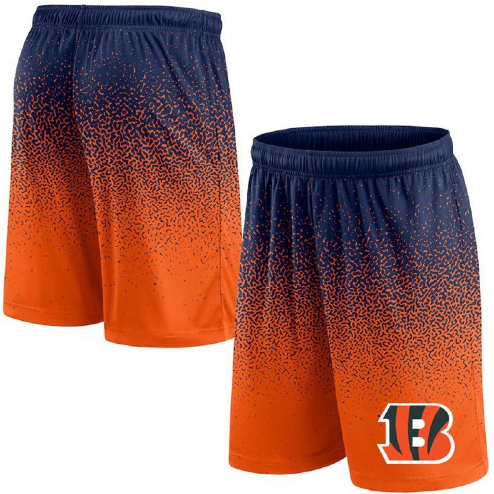 Men's Cincinnati Bengals Navy/Orange Ombre Shorts 