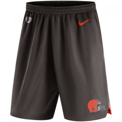 Men's Cleveland Browns Brown Knit Performance Shorts 