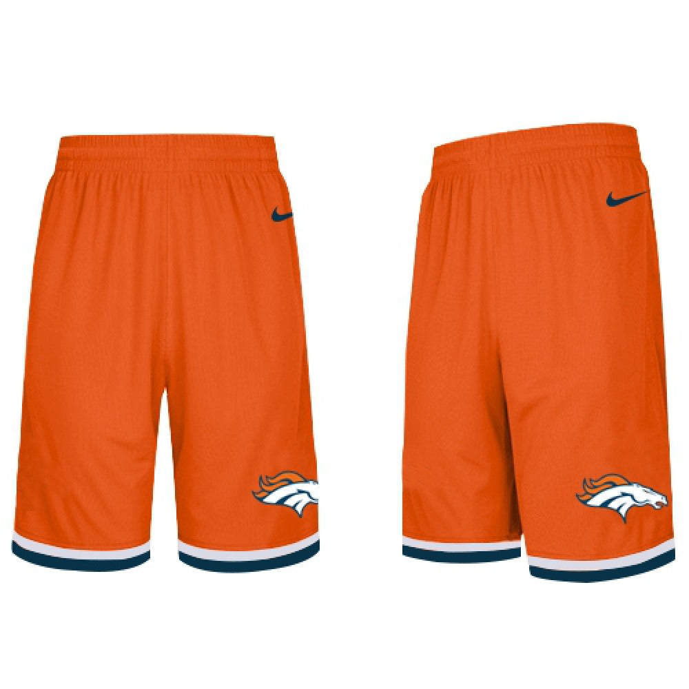 Men's Denver Broncos 2019 Orange Knit Performance Shorts 