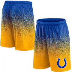 Men's Indianapolis Colts Royal/Yellow Ombre Shorts 