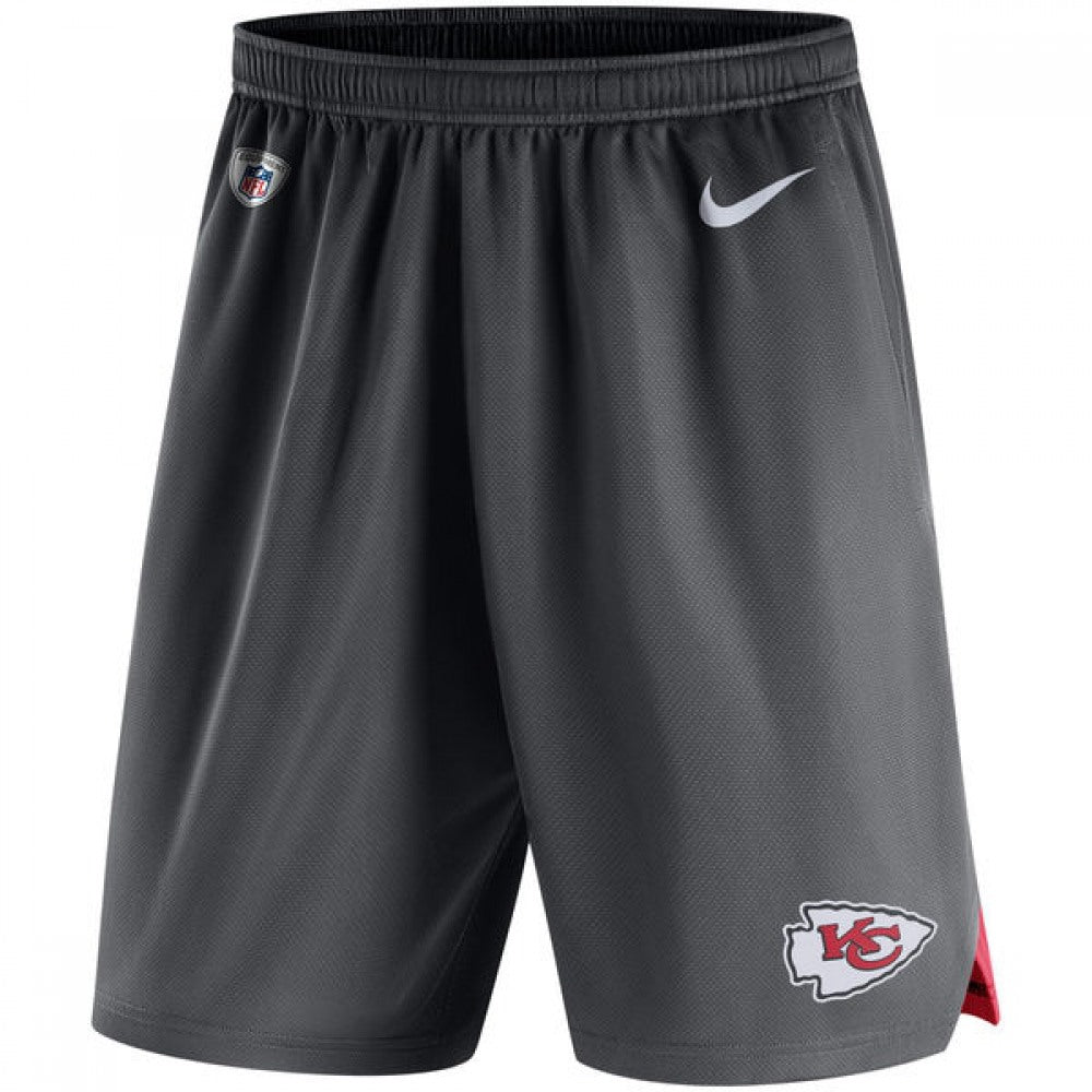 Men's Kansas City Chiefs Charcoal Knit Performance Shorts 