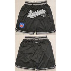 Men's Las Vegas Raiders Black Shorts (Run Small) 