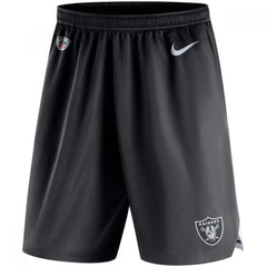 Men's Oakland Raiders Black Knit Performance Shorts 