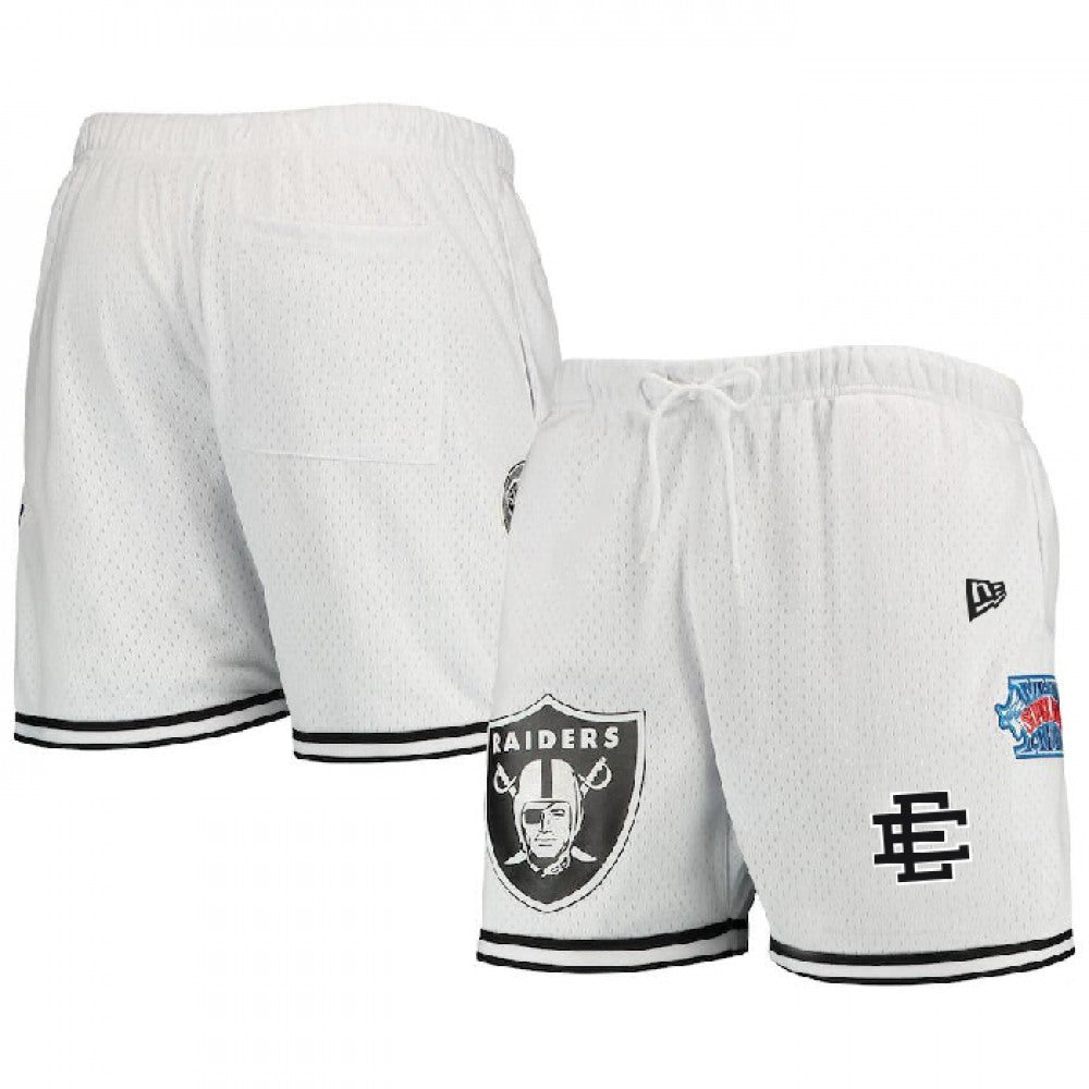 Men's Las Vegas Raiders Pro White/Black Shorts 