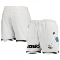 Men's Las Vegas Raiders Pro White/Black Shorts 001 
