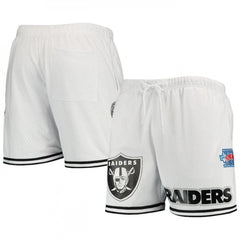 Men's Las Vegas Raiders White Mesh Shorts 