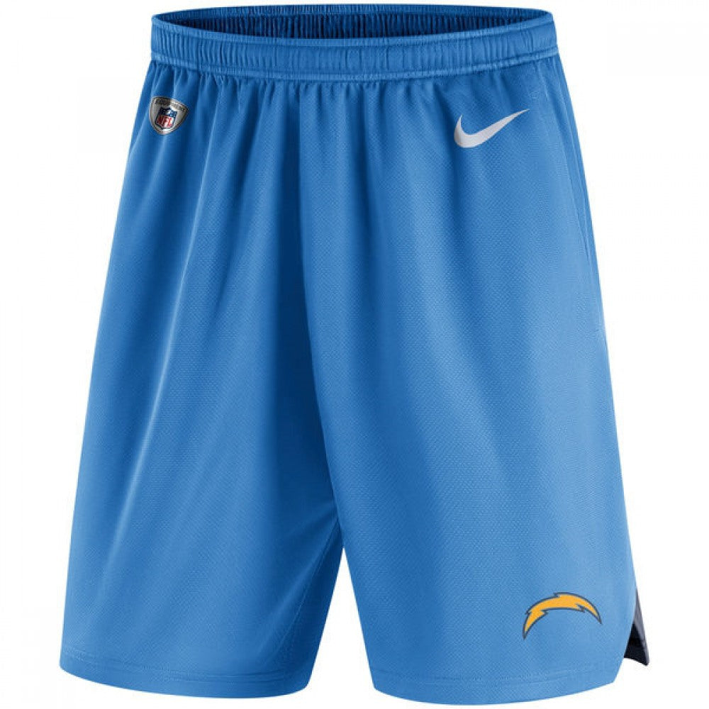 Men's Los Angeles Chargers Powder Blue Knit Performance Shorts 