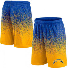 Men's Los Angeles Chargers Royal/Yellow Ombre Shorts 