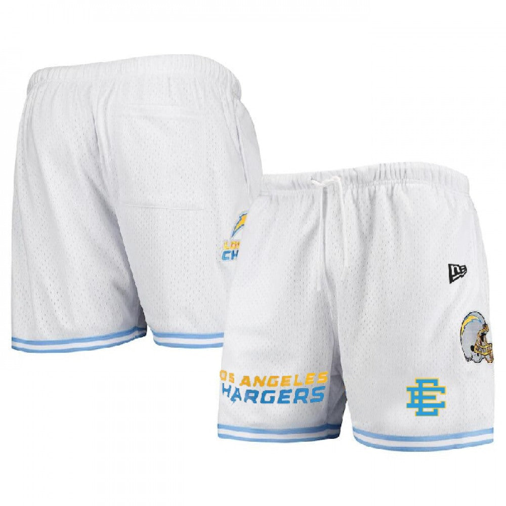 Men's Los Angeles Chargers Pro White/Blue Shorts 