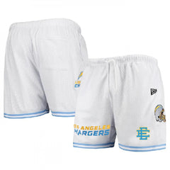 Men's Los Angeles Chargers Pro White/Blue Shorts 