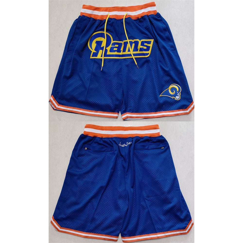 Men's Los Angeles Rams Royal Shorts (Run Small) 