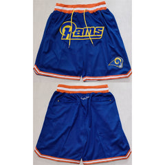 Men's Los Angeles Rams Royal Shorts (Run Small) 