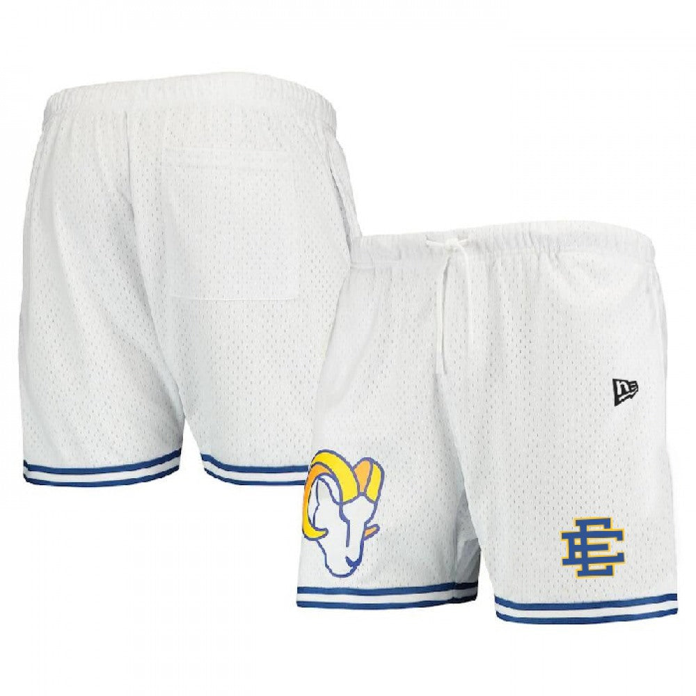 Men's Los Angeles Rams Pro White/Blue Shorts 