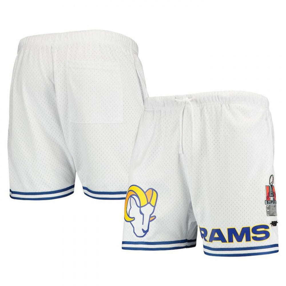 Men's Los Angeles Rams White Shorts 