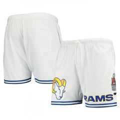 Men's Los Angeles Rams White Shorts 