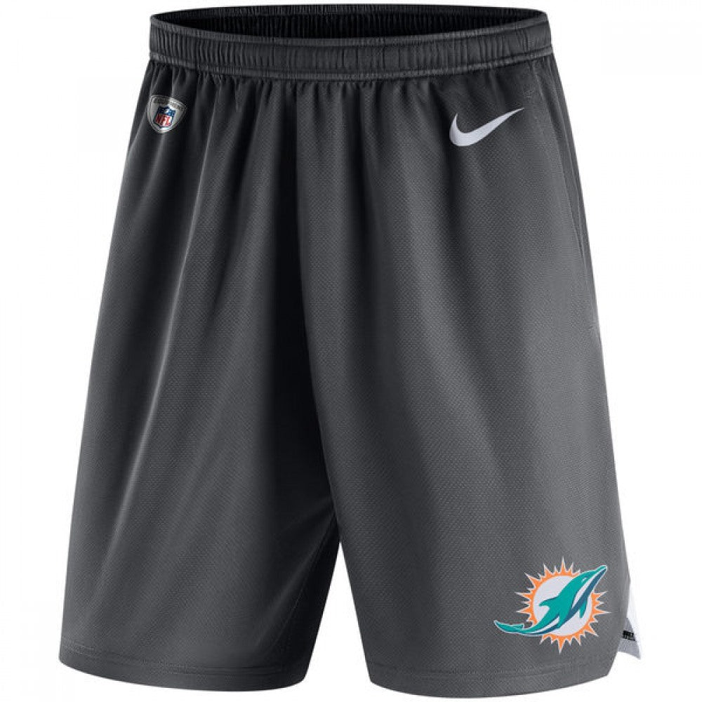 Men's Miami Dolphins Charcoal Knit Performance Shorts 