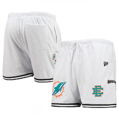 Men's Miami Dolphins Pro White/Aqua Shorts 