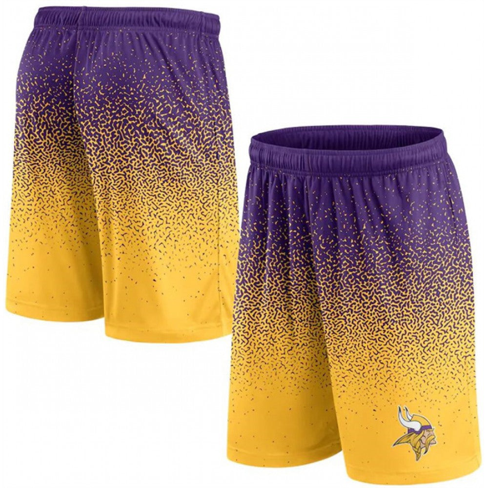 Men's Minnesota Vikings Purple/Gold Ombre Shorts 