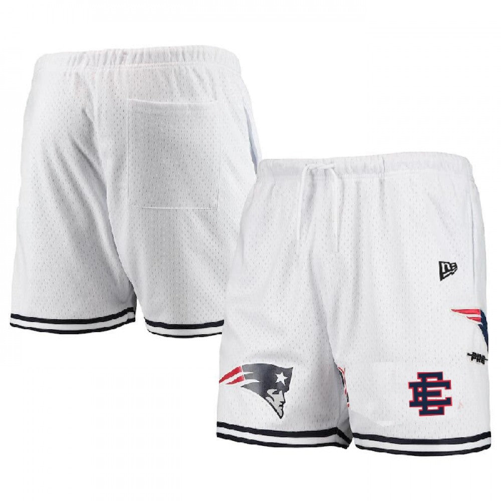 Men's New England Patriots Pro White/Navy Shorts 